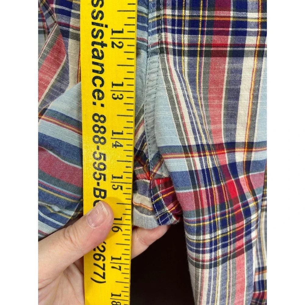 Polo Ralph Lauren Pajama Pants Mens Sz XL Plaid Sleepwear Lounge Cotton Blue Red